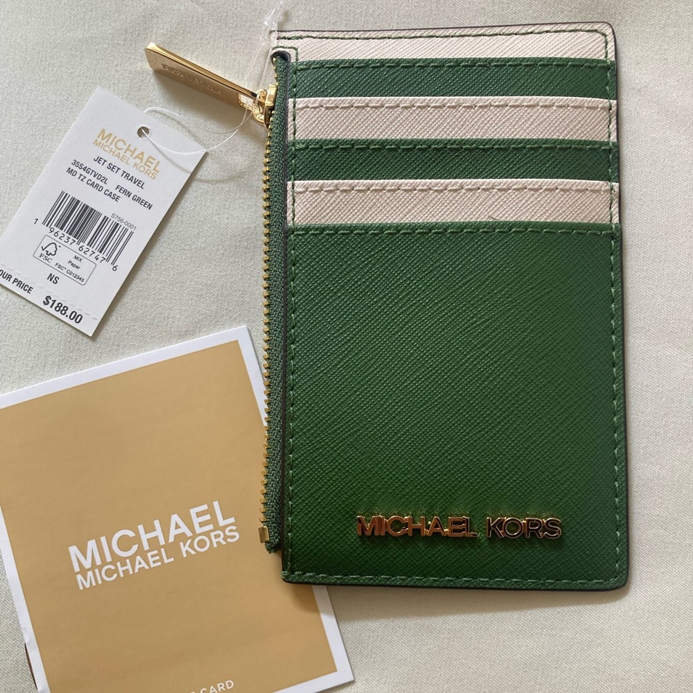 Michael Kors Green Card Holder